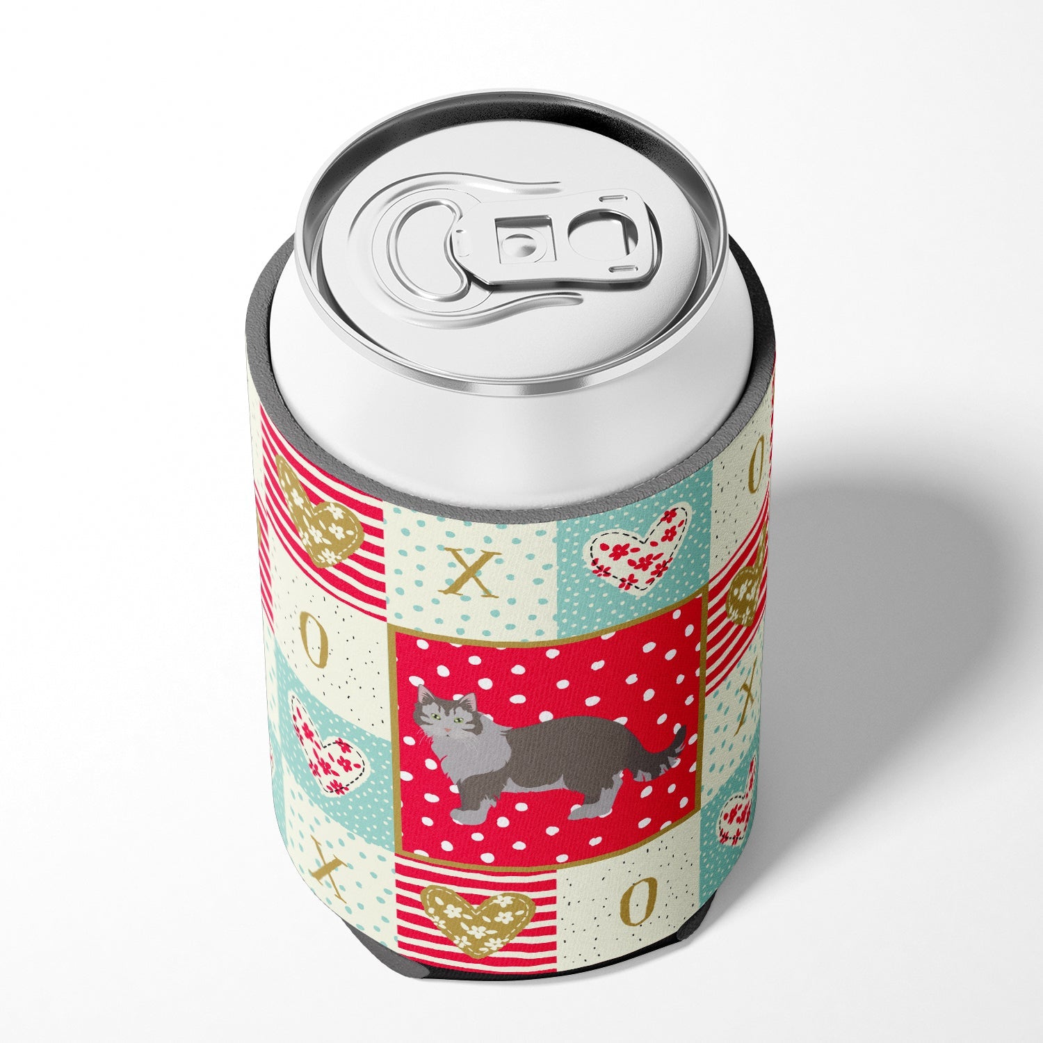 Siberian Forest #1 Cat Love Can or Bottle Hugger Cooler Sleeve for Standard 12 oz Cans, Insulated Foam Beer & Soda Can Hugger Reusable