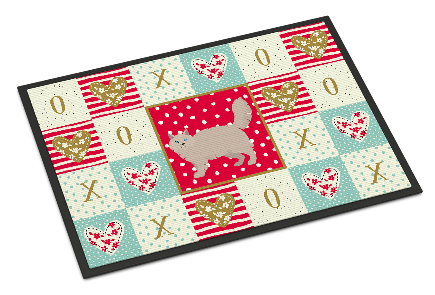 Siberian Forest #2 Cat Love Doormat Indoor Outdoor 18H X 27W Front Door Mat Rugs for Entryway, Non Slip Washable