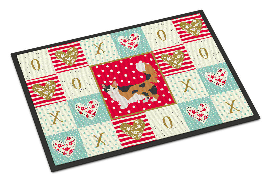 Skookum Cat Love Doormat Indoor Outdoor 24H X 36W Front Door Mat Rugs for Entryway, Non Slip Washable Low Pile,