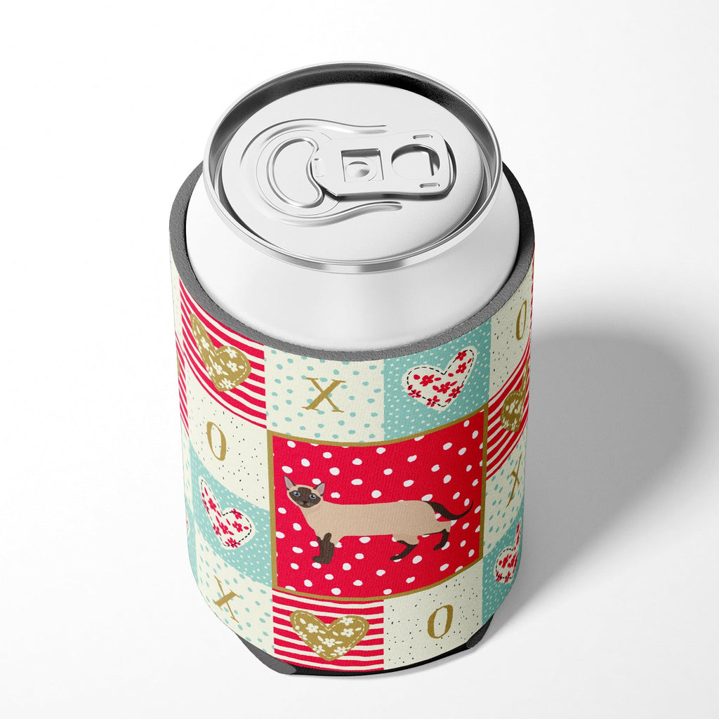 Tonkinese Cat Love Can or Bottle Hugger Cooler Sleeve for Standard 12 oz Cans, Insulated Foam Beer & Soda Can Hugger Reusable