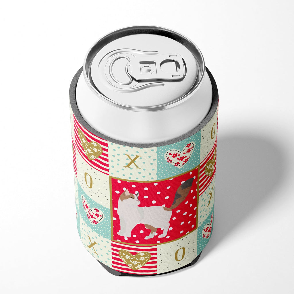 Turkish Van Cat Love Can or Bottle Hugger Cooler Sleeve for Standard 12 oz Cans, Insulated Foam Beer & Soda Can Hugger Reusable