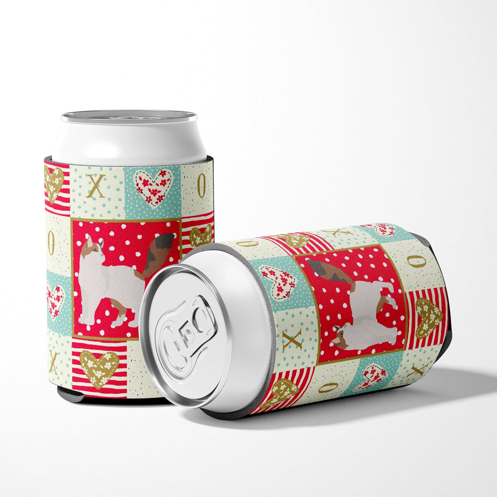 Turkish Van Cat Love Can or Bottle Hugger Cooler Sleeve for Standard 12 oz Cans, Insulated Foam Beer & Soda Can Hugger Reusable