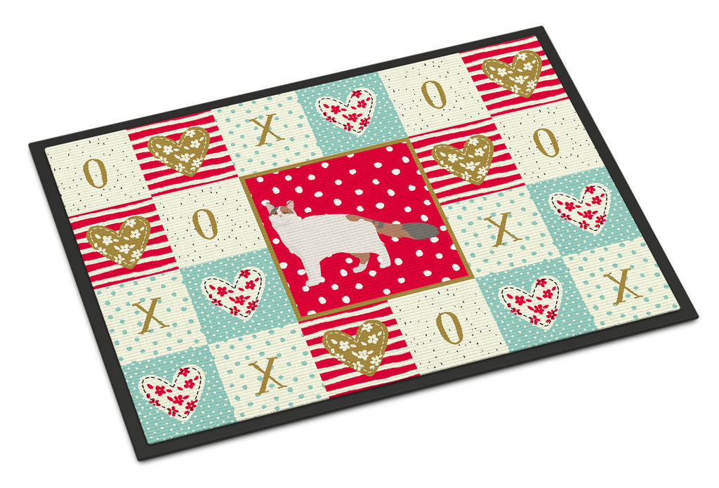 Turkish Van #2 Cat Love Doormat Indoor Outdoor 18H X 27W Front Door Mat Rugs for Entryway, Non Slip Washable