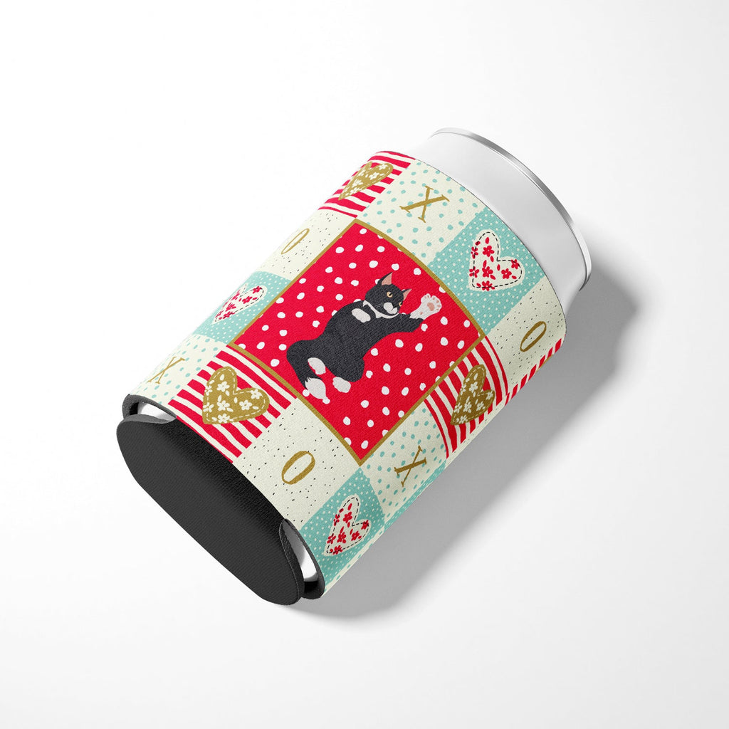American Polydactyl Cat Love Can or Bottle Hugger Cooler Sleeve for Standard 12 oz Cans, Insulated Foam Beer & Soda Can Hugger Reusable