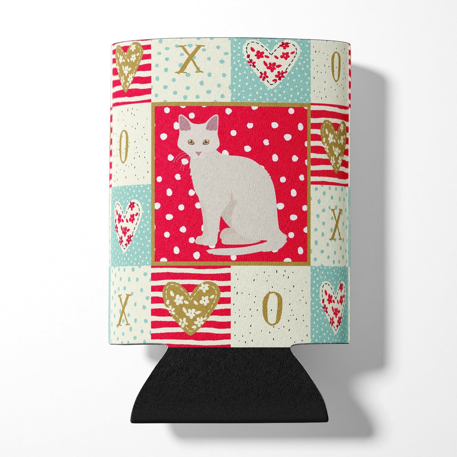 Aphrodite Giant Cat Love Can or Bottle Hugger Cooler Sleeve for Standard 12 oz Cans, Insulated Foam Beer & Soda Can Hugger Reusable