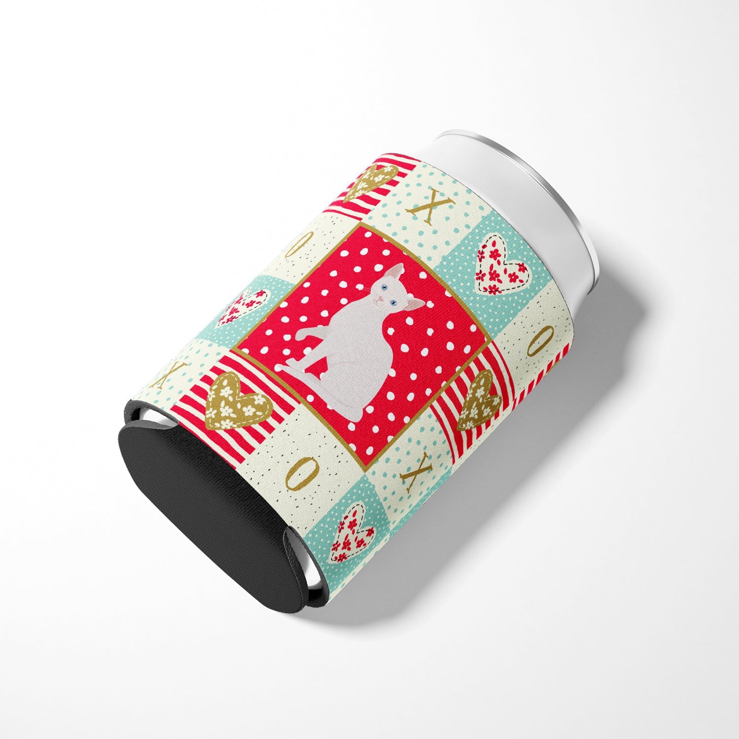 Arabian Mau Cat Love Can or Bottle Hugger Cooler Sleeve for Standard 12 oz Cans, Insulated Foam Beer & Soda Can Hugger Reusable