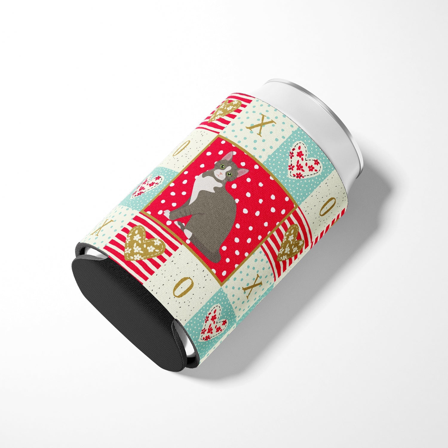 Brazilian Shorthair Cat Love Can or Bottle Hugger Cooler Sleeve for Standard 12 oz Cans, Insulated Foam Beer & Soda Can Hugger Reusable
