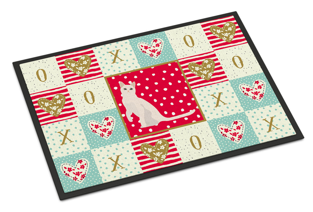 Burmilla #1 Cat Love Doormat Indoor Outdoor 18H X 27W Front Door Mat Rugs for Entryway, Non Slip Washable