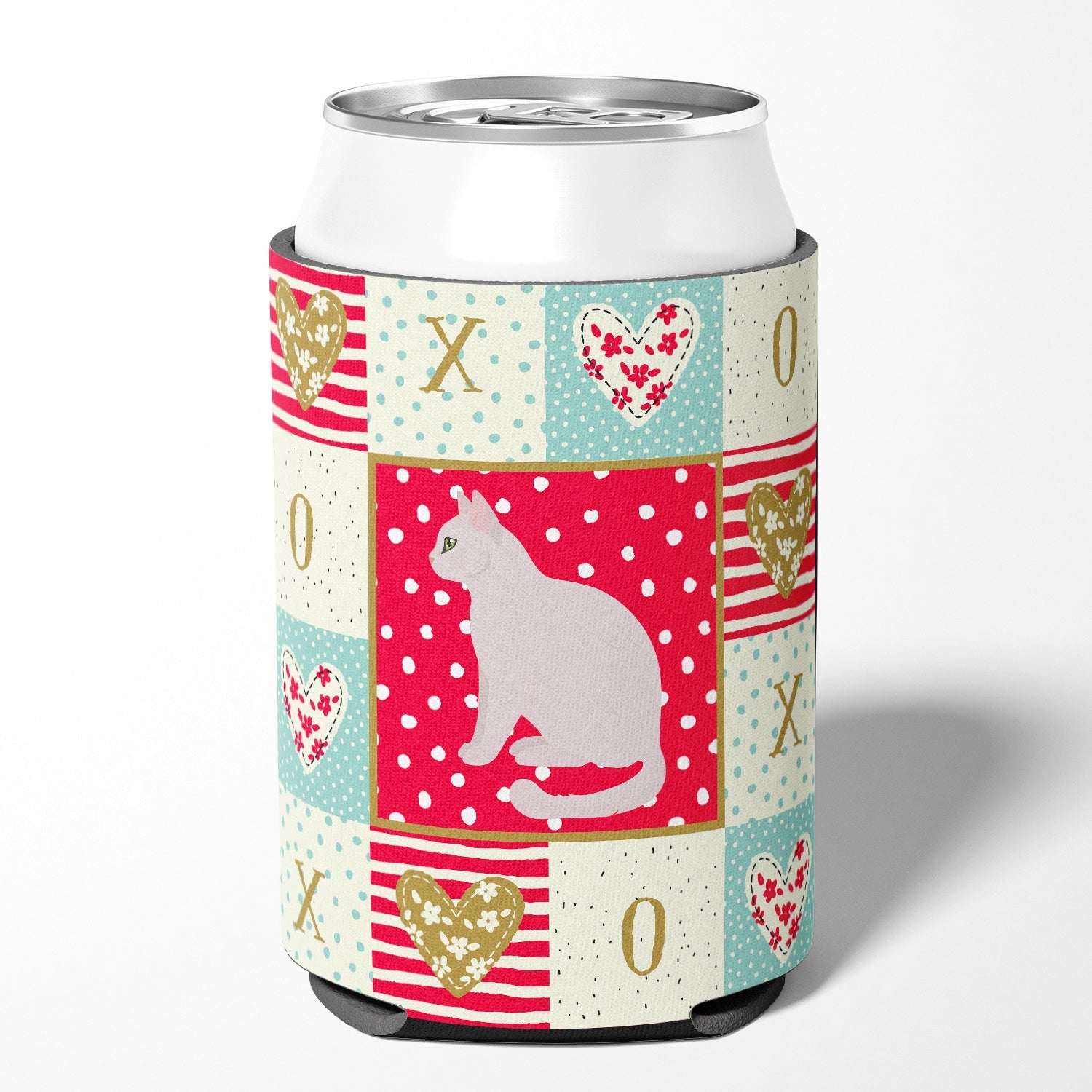 Burmilla #2 Cat Love Can or Bottle Hugger Cooler Sleeve for Standard 12 oz Cans, Insulated Foam Beer & Soda Can Hugger Reusable