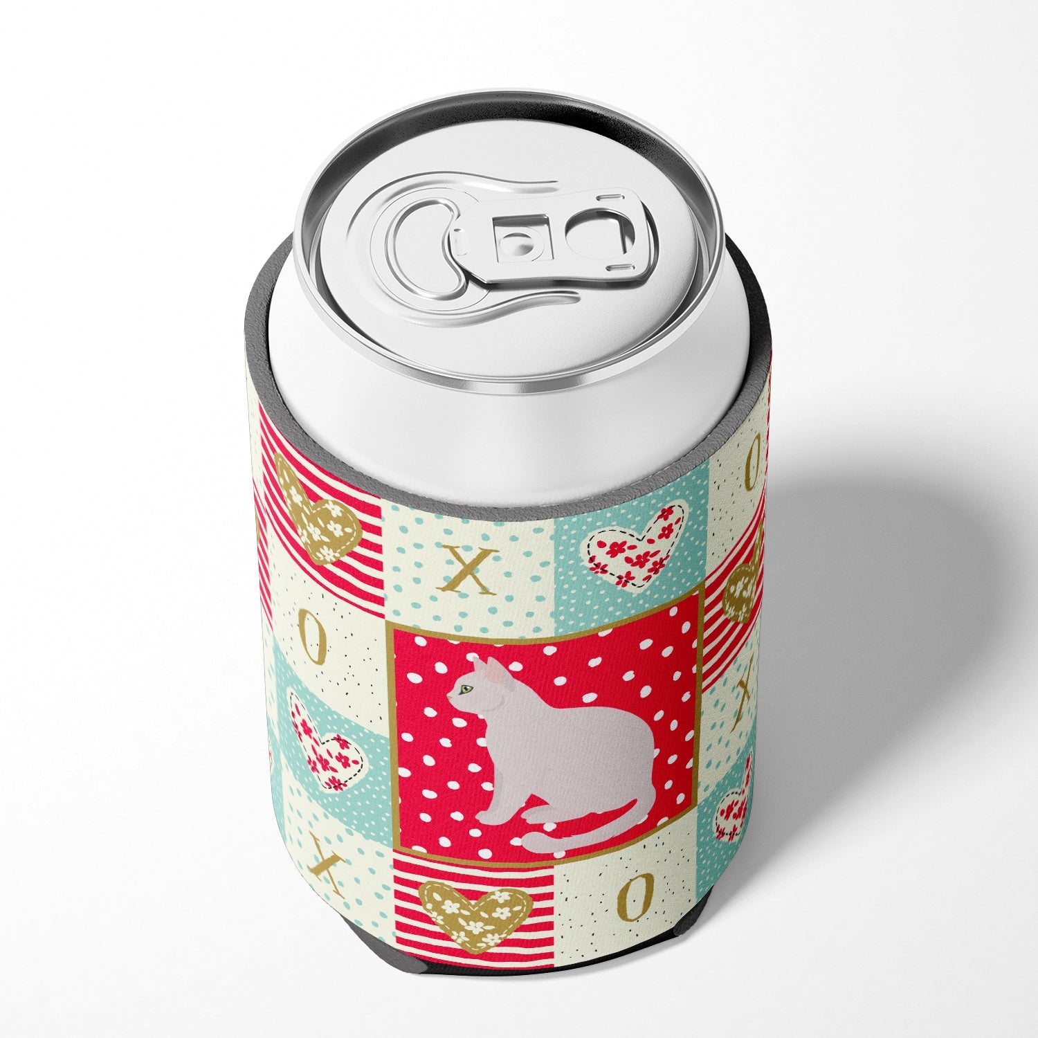 Burmilla #2 Cat Love Can or Bottle Hugger Cooler Sleeve for Standard 12 oz Cans, Insulated Foam Beer & Soda Can Hugger Reusable