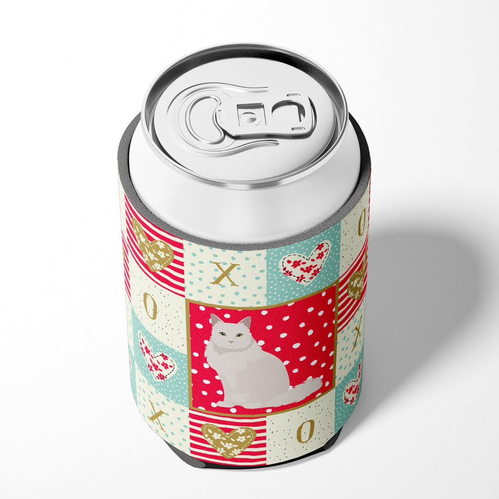 Chantilly Tiffany Cat Love Can or Bottle Hugger Cooler Sleeve for Standard 12 oz Cans, Insulated Foam Beer & Soda Can Hugger Reusable
