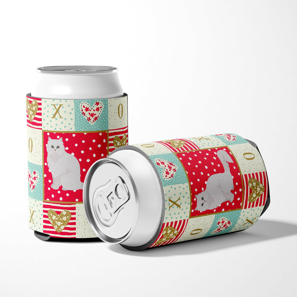 Chinchilla Persian Longhair Cat Love Can or Bottle Hugger Cooler Sleeve for Standard 12 oz Cans, Insulated Foam Beer & Soda Can Hugger Reusable