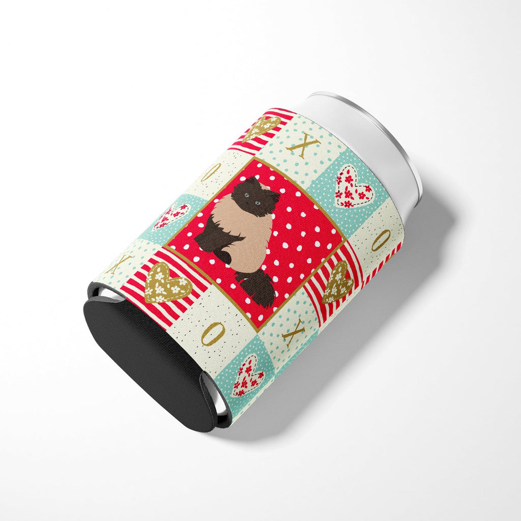 Colorpoint Persian Hymalayan #2 Cat Love Can or Bottle Hugger Cooler Sleeve for Standard 12 oz Cans, Insulated Foam Beer & Soda Can Hugger Reusable