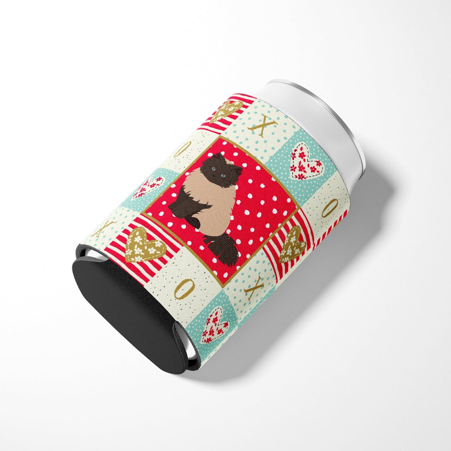 Colorpoint Persian Hymalayan #2 Cat Love Can or Bottle Hugger Cooler Sleeve for Standard 12 oz Cans, Insulated Foam Beer & Soda Can Hugger Reusable