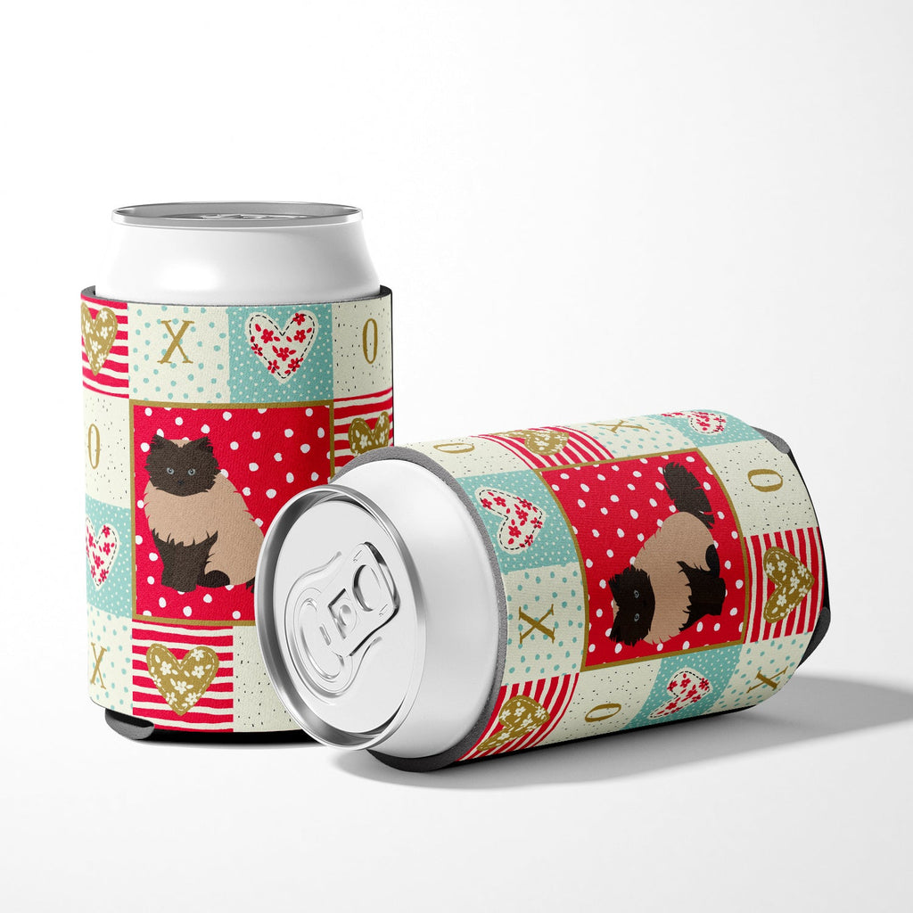 Colorpoint Persian Hymalayan #2 Cat Love Can or Bottle Hugger Cooler Sleeve for Standard 12 oz Cans, Insulated Foam Beer & Soda Can Hugger Reusable