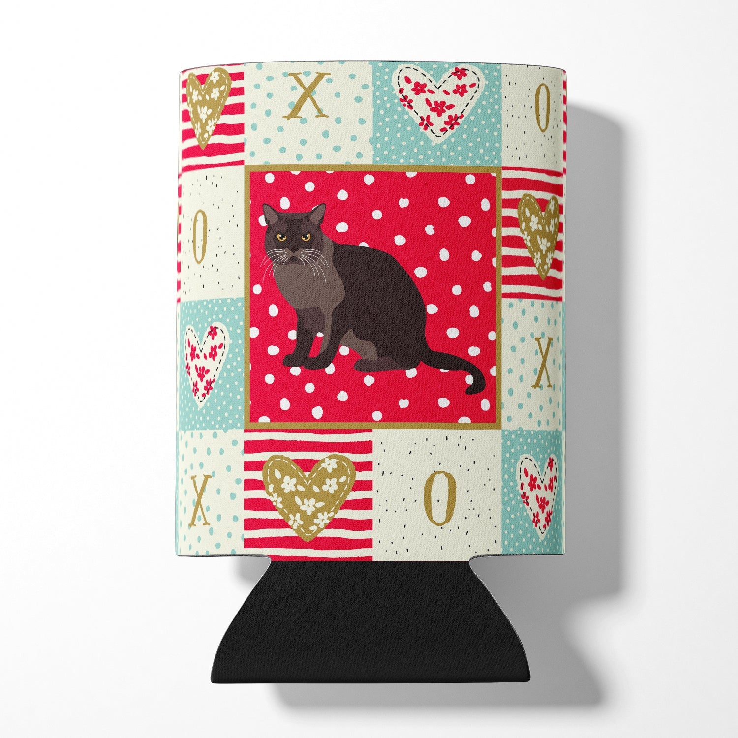European Burmese Cat Love Can or Bottle Hugger Cooler Sleeve for Standard 12 oz Cans, Insulated Foam Beer & Soda Can Hugger Reusable