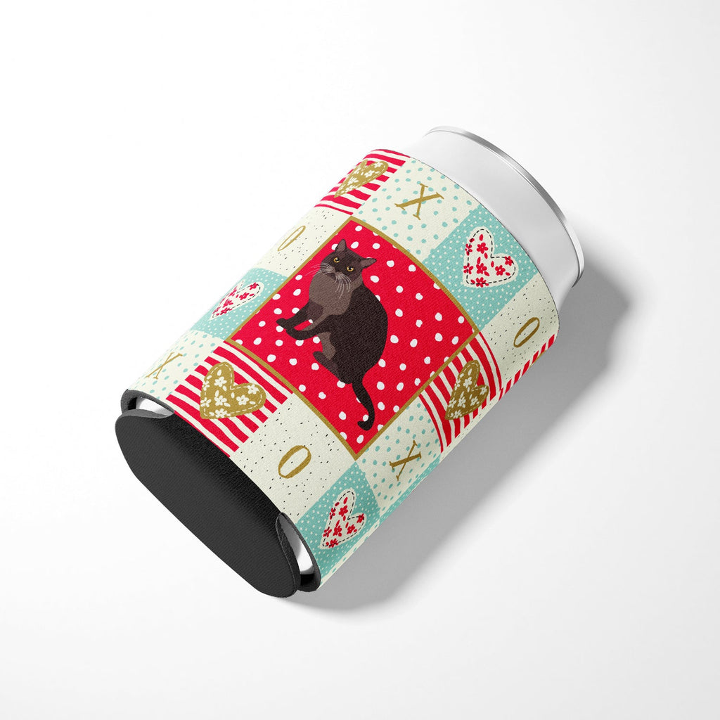 European Burmese Cat Love Can or Bottle Hugger Cooler Sleeve for Standard 12 oz Cans, Insulated Foam Beer & Soda Can Hugger Reusable
