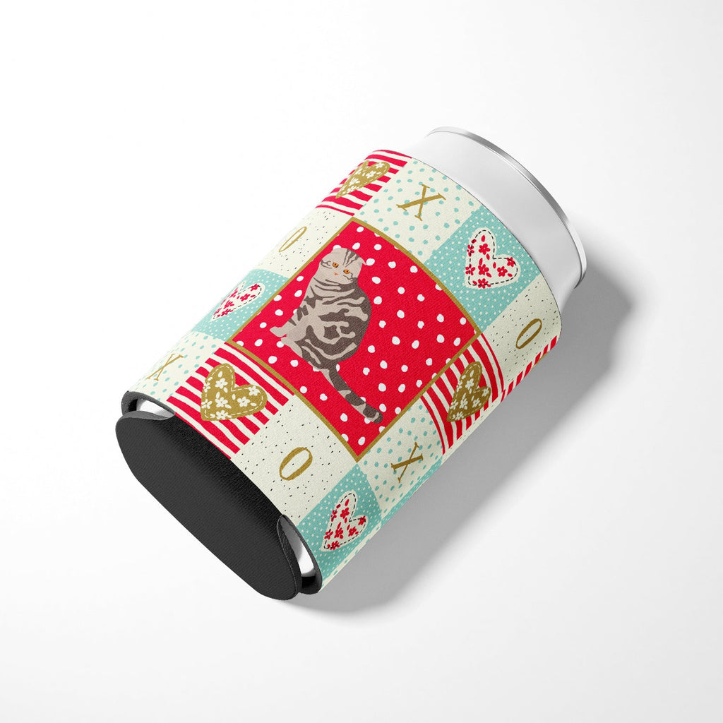 Foldex Exotic Fold Cat Love Can or Bottle Hugger Cooler Sleeve for Standard 12 oz Cans, Insulated Foam Beer & Soda Can Hugger Reusable