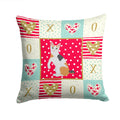 Japanese Bobtail Cat Love Decorative Throw Pillow 14x14 Indoor Outdoor Accent Cushion, Fabric Cover with Insert for Sofa, Bed, Porch & Living Room