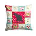 Ojos Azules Cat Love Decorative Throw Pillow 14x14 Indoor Outdoor Accent Cushion, Fabric Cover with Insert for Sofa, Bed, Porch & Living Room