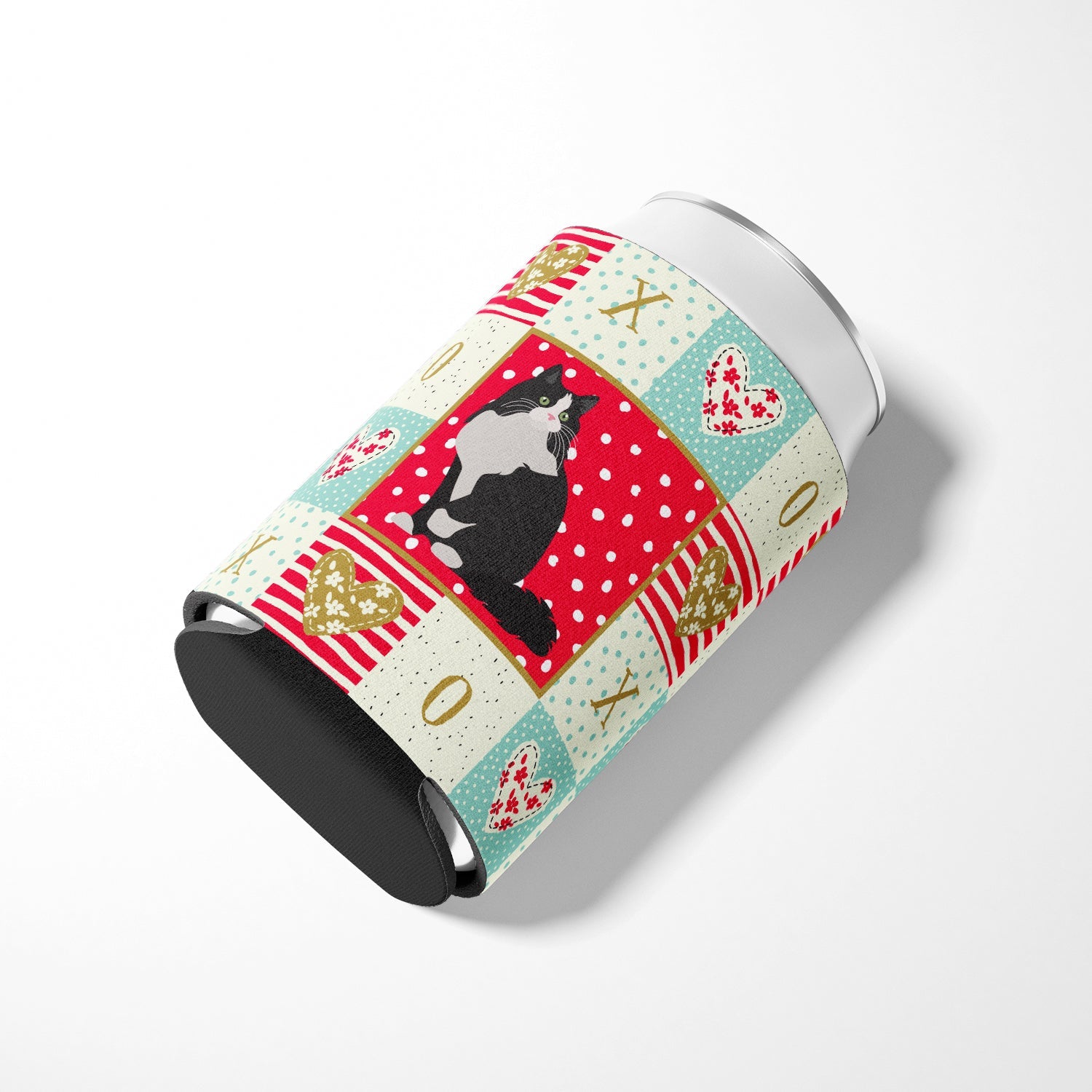 Ragamuffin Cat Love Can or Bottle Hugger Cooler Sleeve for Standard 12 oz Cans, Insulated Foam Beer & Soda Can Hugger Reusable