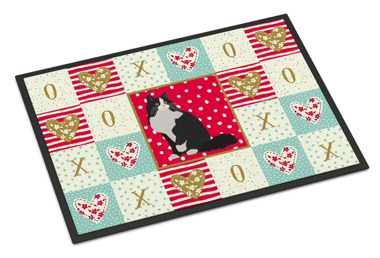 Ragamuffin Cat Love Doormat Indoor Outdoor 18H X 27W Front Door Mat Rugs for Entryway, Non Slip Washable