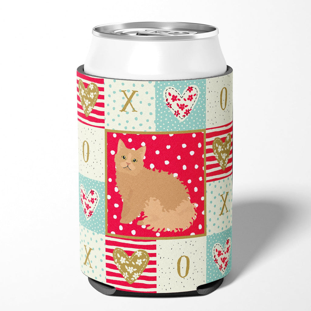 Selkirk Rex Cat Love Can or Bottle Hugger Cooler Sleeve for Standard 12 oz Cans, Insulated Foam Beer & Soda Can Hugger Reusable