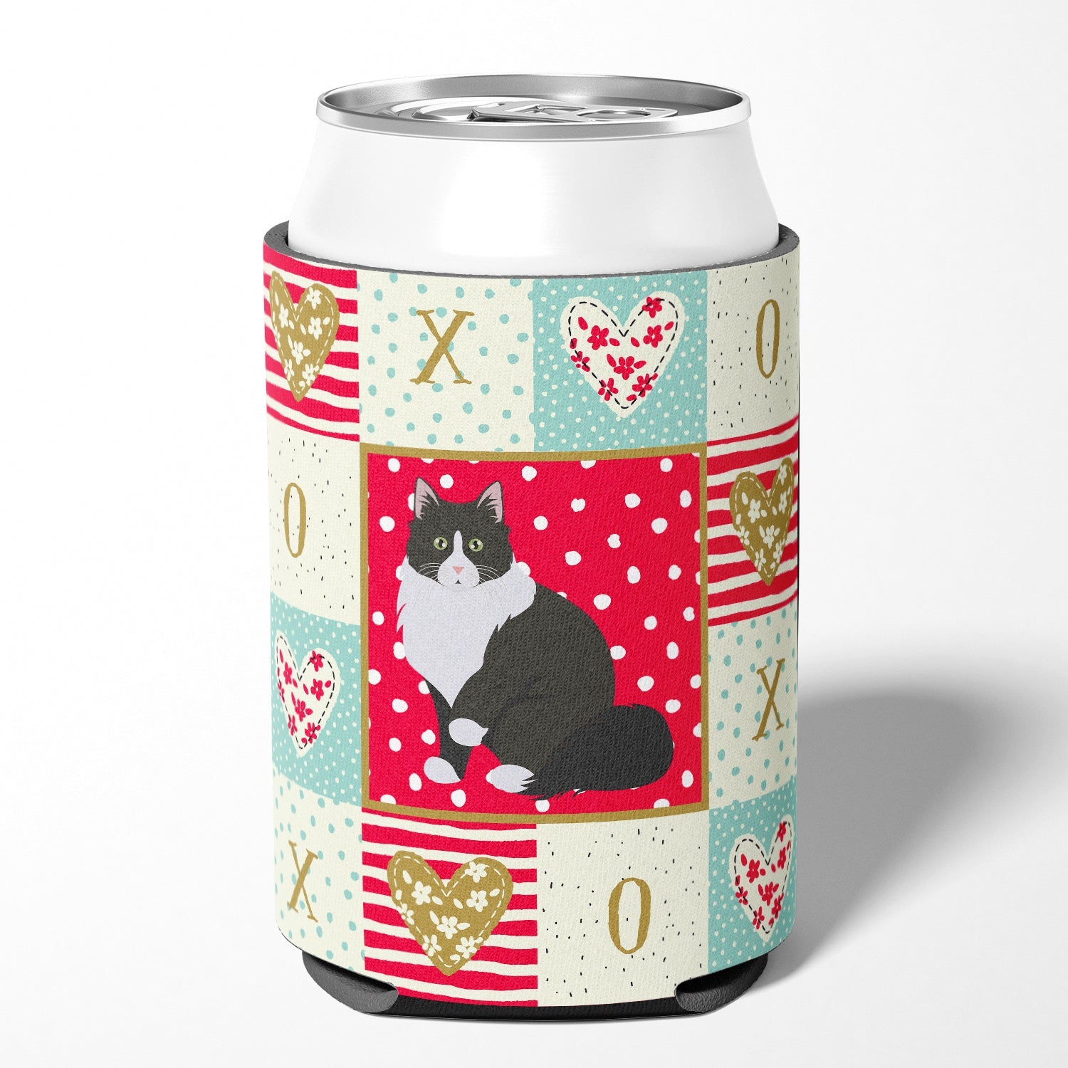 Siberian Forest Cat Love Can or Bottle Hugger Cooler Sleeve for Standard 12 oz Cans, Insulated Foam Beer & Soda Can Hugger Reusable
