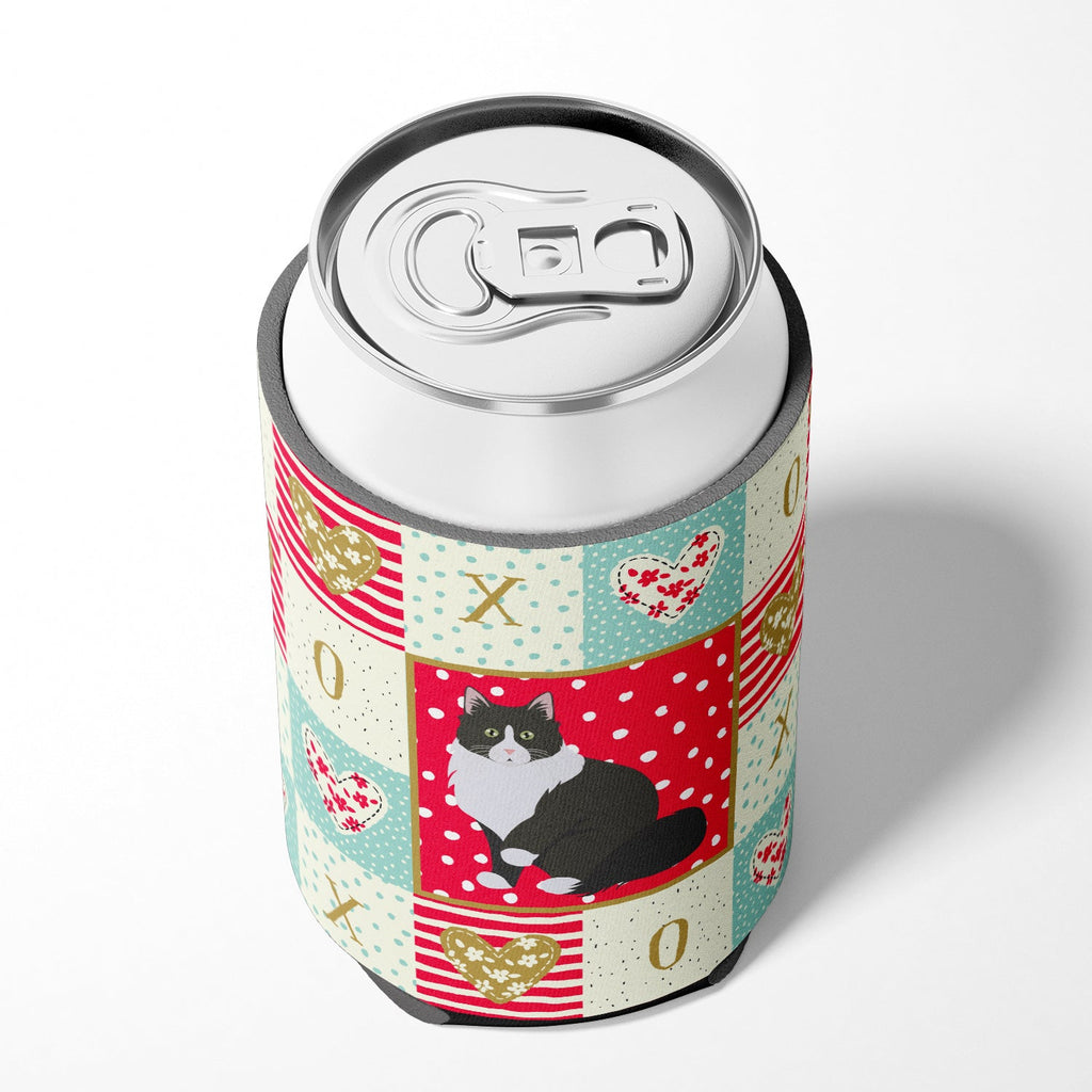 Siberian Forest Cat Love Can or Bottle Hugger Cooler Sleeve for Standard 12 oz Cans, Insulated Foam Beer & Soda Can Hugger Reusable