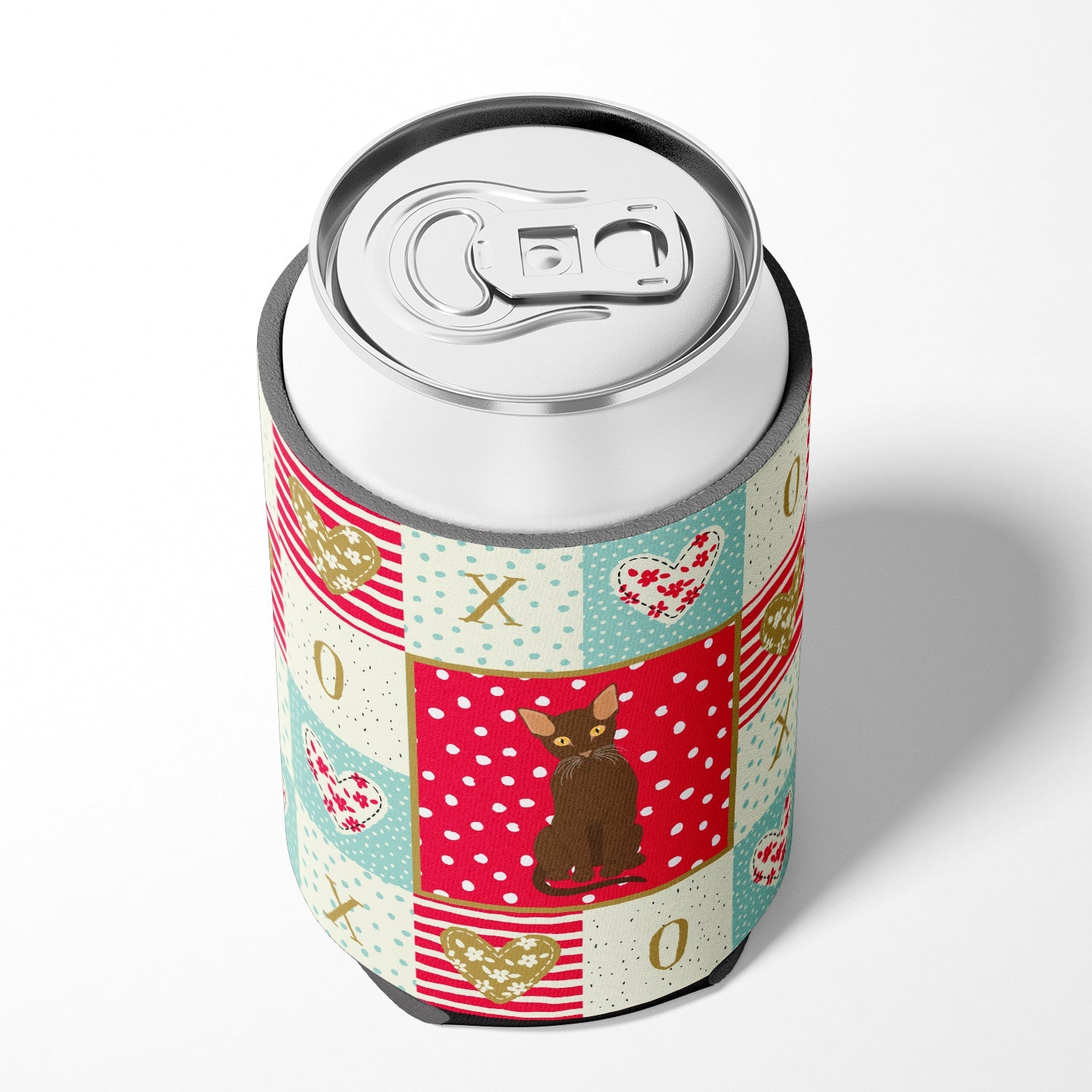 Suphalak Cat Love Can or Bottle Hugger Cooler Sleeve for Standard 12 oz Cans, Insulated Foam Beer & Soda Can Hugger Reusable