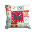 Australian Silky Terrier Love Decorative Throw Pillow 14x14 Indoor Outdoor Accent Cushion, Fabric Cover with Insert for Sofa, Bed, Porch & Living Room