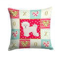 Bichon Frisé #2 Love Decorative Throw Pillow 14x14 Indoor Outdoor Accent Cushion, Fabric Cover with Insert for Sofa, Bed, Porch & Living Room