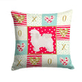 Bolognese Love Decorative Throw Pillow 14x14 Indoor Outdoor Accent Cushion, Fabric Cover with Insert for Sofa, Bed, Porch & Living Room
