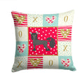 Chinese Crested #1 Love Decorative Throw Pillow 14x14 Indoor Outdoor Accent Cushion, Fabric Cover with Insert for Sofa, Bed, Porch & Living Room