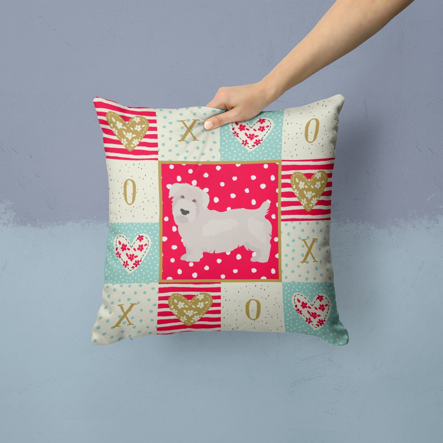 Glen of Imal #2 Love Decorative Throw Pillow 14x14 Indoor Outdoor Accent Cushion, Fabric Cover with Insert for Sofa, Bed, Porch & Living Room