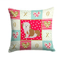 Havanese #2 Love Decorative Throw Pillow 14x14 Indoor Outdoor Accent Cushion, Fabric Cover with Insert for Sofa, Bed, Porch & Living Room