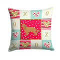Ruby Cavalier Spaniel Love Decorative Throw Pillow 14x14 Indoor Outdoor Accent Cushion, Fabric Cover with Insert for Sofa, Bed, Porch & Living Room