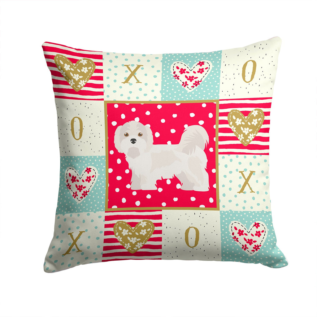 Kyi-Leo Love Decorative Throw Pillow 14x14 Indoor Outdoor Accent Cushion, Fabric Cover with Insert for Sofa, Bed, Porch & Living Room