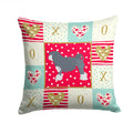 Lowchen Little Lion Dog #1 Love Decorative Throw Pillow 14x14 Indoor Outdoor Accent Cushion, Fabric Cover with Insert for Sofa, Bed, Porch & Living Room