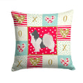 Papillon #2 Love Decorative Throw Pillow 14x14 Indoor Outdoor Accent Cushion, Fabric Cover with Insert for Sofa, Bed, Porch & Living Room