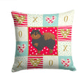 Pomeranian #2 Love Decorative Throw Pillow 14x14 Indoor Outdoor Accent Cushion, Fabric Cover with Insert for Sofa, Bed, Porch & Living Room