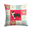 Australian Shepherd Love Decorative Throw Pillow 14x14 Indoor Outdoor Accent Cushion, Fabric Cover with Insert for Sofa, Bed, Porch & Living Room