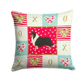 Collie Love Decorative Throw Pillow 14x14 Indoor Outdoor Accent Cushion, Fabric Cover with Insert for Sofa, Bed, Porch & Living Room