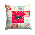 Dachshund Love Decorative Throw Pillow 14x14 Indoor Outdoor Accent Cushion, Fabric Cover with Insert for Sofa, Bed, Porch & Living Room