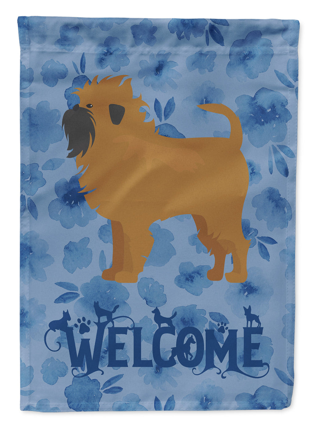 Affenpinscher #1 Welcome House Flag 28x40 Porch Sleeve Pole Decorative Outside Yard Banner Artwork Wall Hanging, Polyester