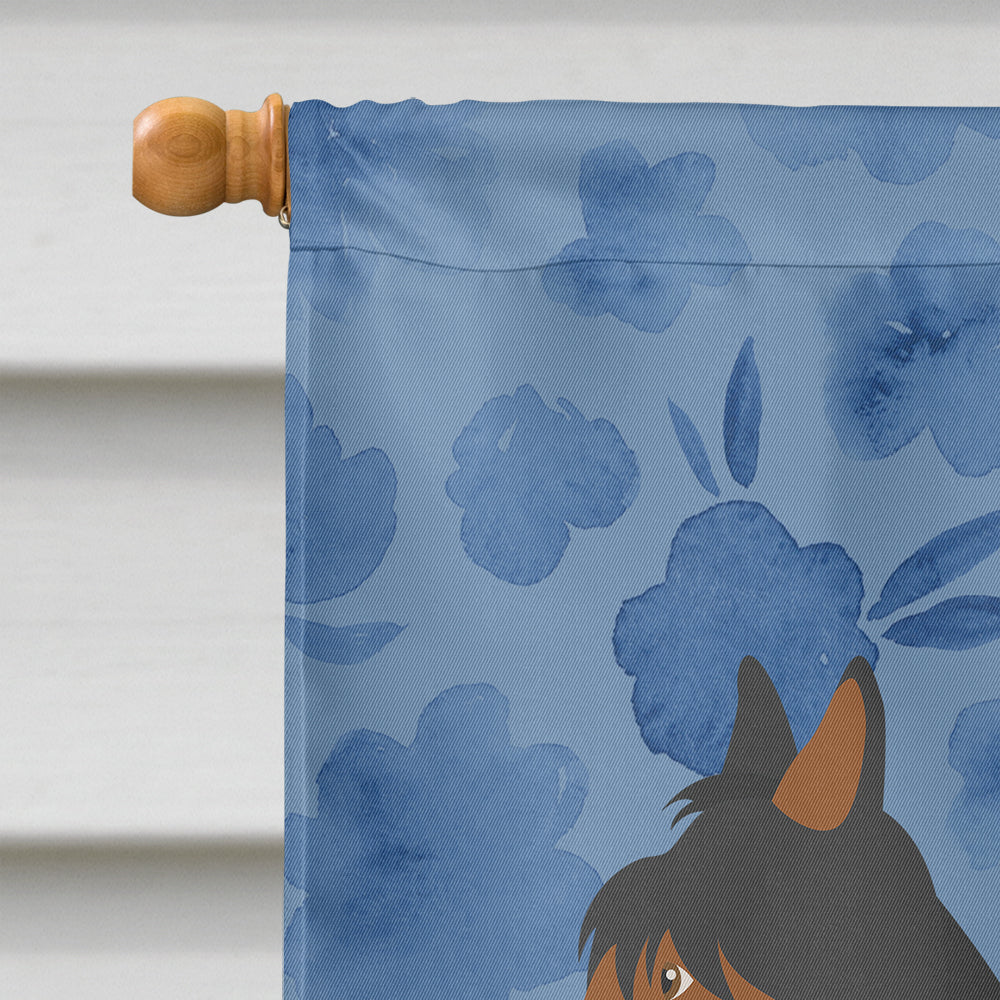 Australian Silky Terrier Welcome House Flag 28x40 Porch Sleeve Pole Decorative Outside Yard Banner Artwork Wall Hanging, Polyester