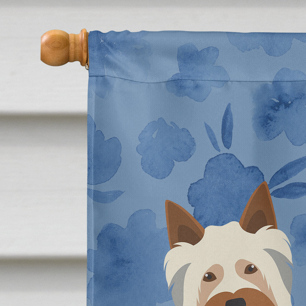 Australian Silky Terrier #2 Welcome House Flag 28x40 Porch Sleeve Pole Decorative Outside Yard Banner Artwork Wall Hanging, Polyester