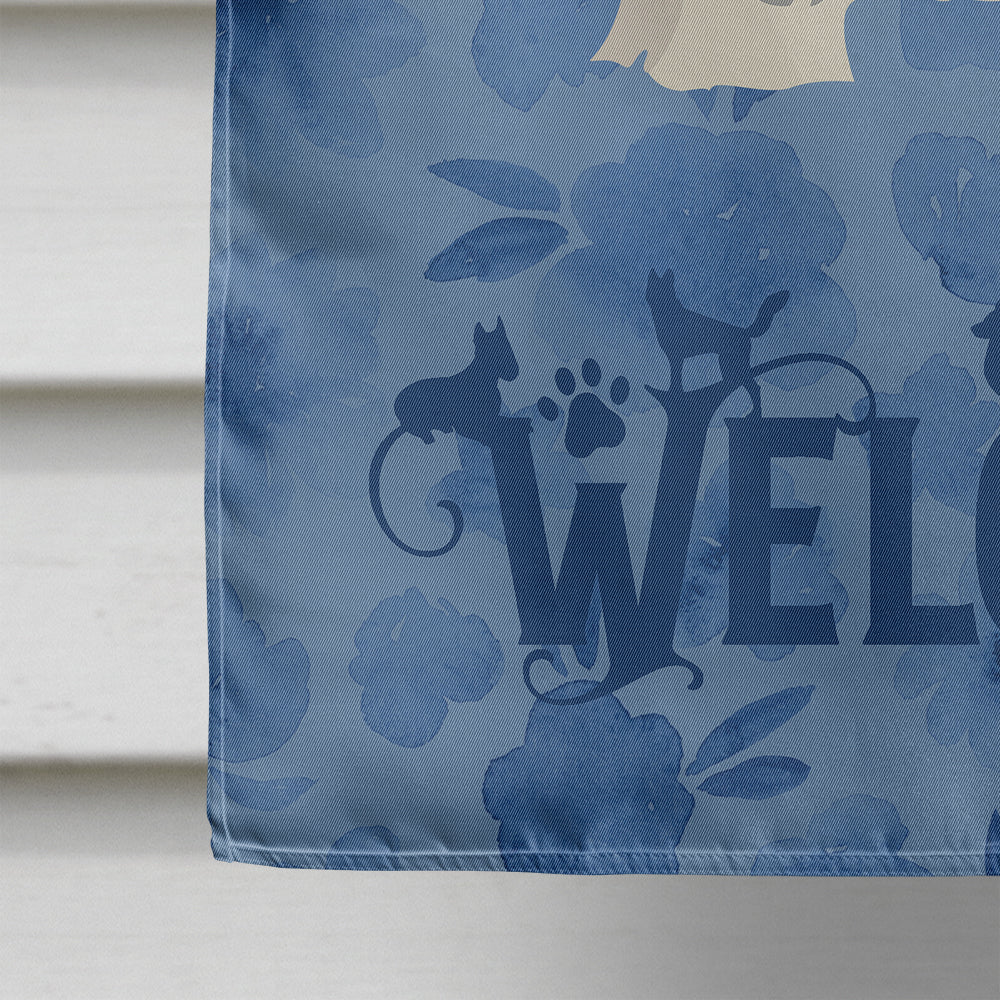 Australian Silky Terrier #2 Welcome House Flag 28x40 Porch Sleeve Pole Decorative Outside Yard Banner Artwork Wall Hanging, Polyester