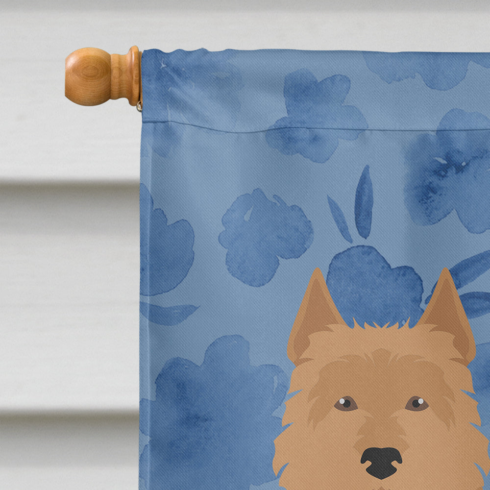 Australian Terrier Welcome House Flag 28x40 Porch Sleeve Pole Decorative Outside Yard Banner Artwork Wall Hanging, Polyester