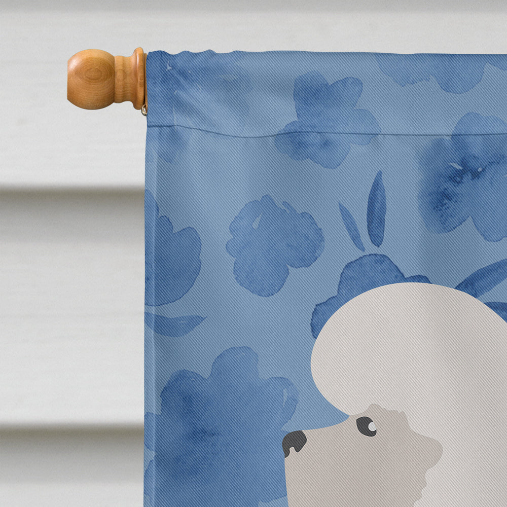 Bichon Frisé Welcome House Flag 28x40 Porch Sleeve Pole Decorative Outside Yard Banner Artwork Wall Hanging, Polyester